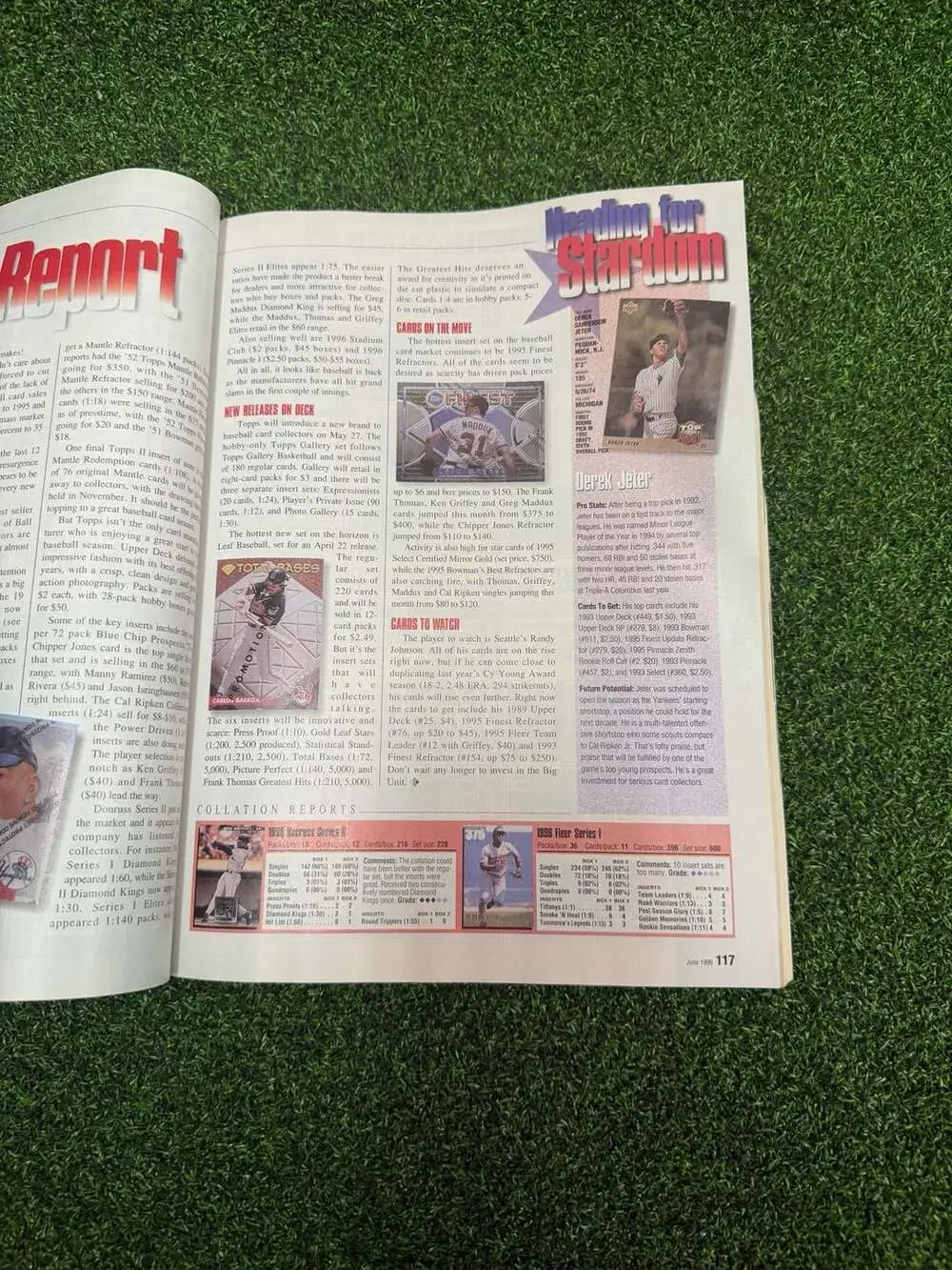 Sports Cards Magazine June 1996 featuring Michael Jordan